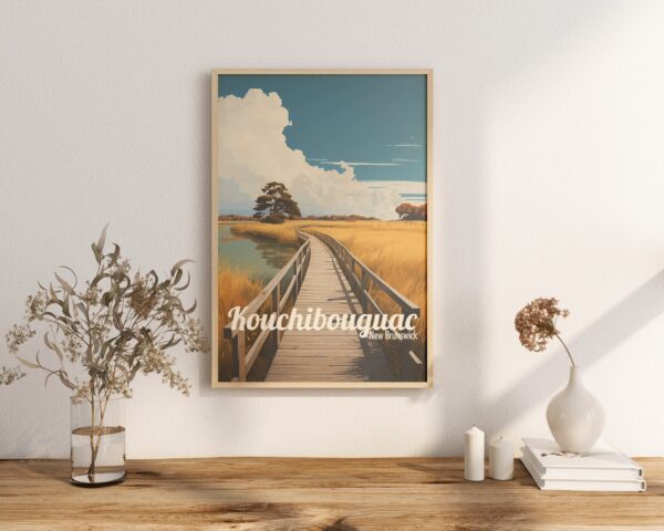 Poster Kouchibouguac National Park print New Brunswick Travel Poster Scenic Nature Views Art Print Wall Decor Adventure Gifts