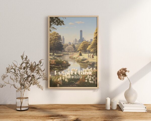 Poster Royal Garden print Victoria Australia Travel Poster Scenic Nature Views Art Print Wall Decor Adventure Gifts