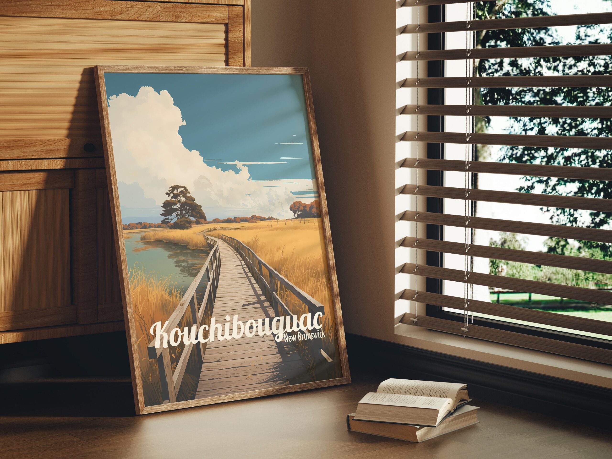 Poster Kouchibouguac National Park print New Brunswick Travel Poster Scenic Nature Views Art Print Wall Decor Adventure Gifts