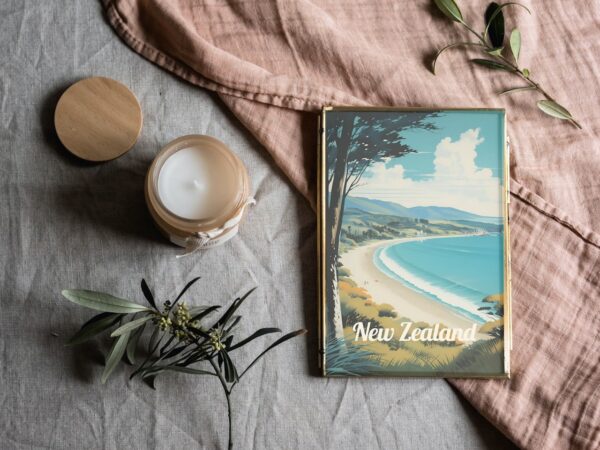 Poster Northland Beach print Northland New Zealand Travel Poster Scenic Coastal Views Art Print NZ Wall Decor Adventure Gifts