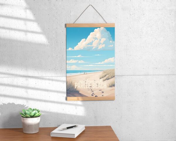 Poster Parlee Beach print New Brunswick Travel Poster Scenic Coastal Views Art Print Nature Wall Decor Adventure Gifts