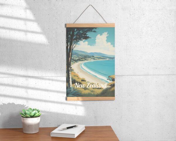 Poster Northland Beach print Northland New Zealand Travel Poster Scenic Coastal Views Art Print NZ Wall Decor Adventure Gifts