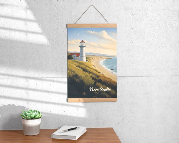 Poster Nova Scotia Lighthouse print Nova Scotia Travel Poster Scenic Coastal Views Art Print Nature Wall Decor Adventure Gifts