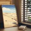 Poster Te Paki Sand Dunes print Northland New Zealand Travel Poster Scenic Coastal Views Art Print Wall Decor Adventure Gifts