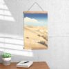 Poster Te Paki Sand Dunes print Northland New Zealand Travel Poster Scenic Coastal Views Art Print Wall Decor Adventure Gifts