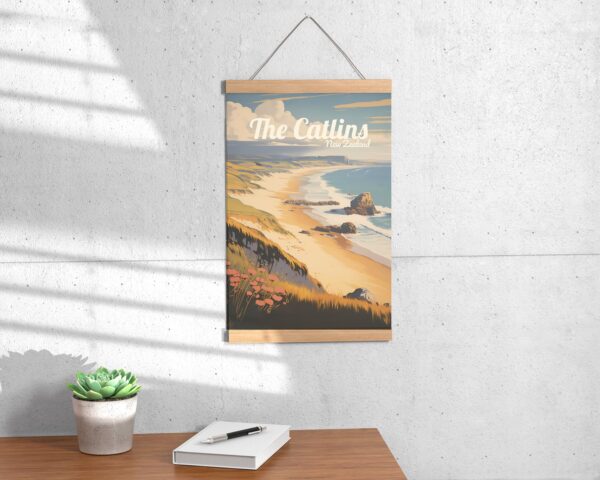 Poster The Catlins print Southland New Zealand Travel Poster Scenic Coastal Views Art Print Wall Decor Adventure Gifts