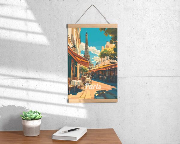 Print Paris Eiffel Tower Poster France Daytime Icon Wall Decor Cityscape Art Print Champs de Mars Europe Travel restaurant print seine