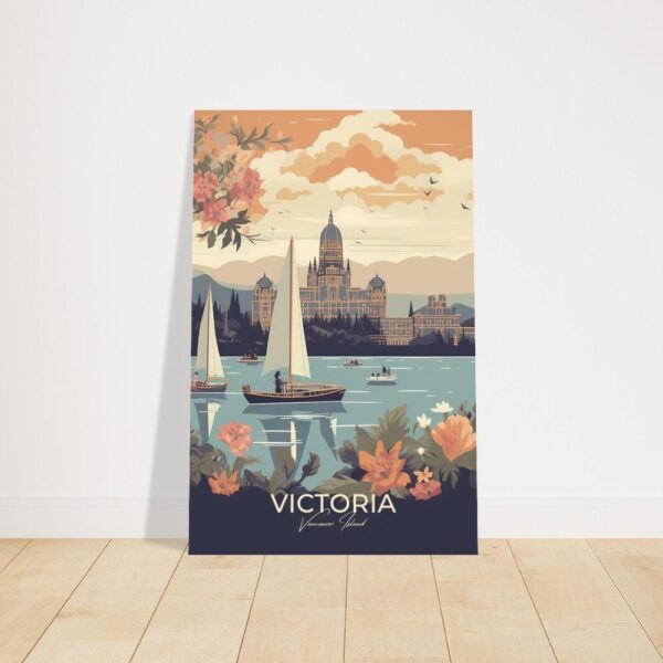 Print Victoria Parliament Poster British Columbia Poster Vancouver Island Wall Decor Historic Building Art Print Canada