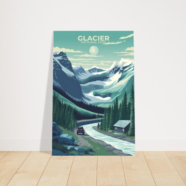 Print Glacier National Park Poster Montana National Park Montana Poster Hike Mountain Peaks Wall Decor Glacier Views Art Print USA