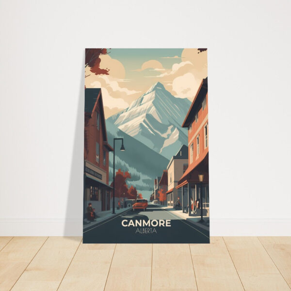 Print Canmore, Alberta Poster Alberta Mountain Climbing Alberta Poster Hiking Trails Wall Decor Adventure Basecamp Art Print Canada