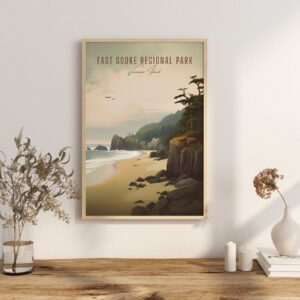 East Sooke Regional Park Poster | Vancouver Island's Coastal Trails | British Columbia Nature Wall Decor | West Coast Canada Art Print