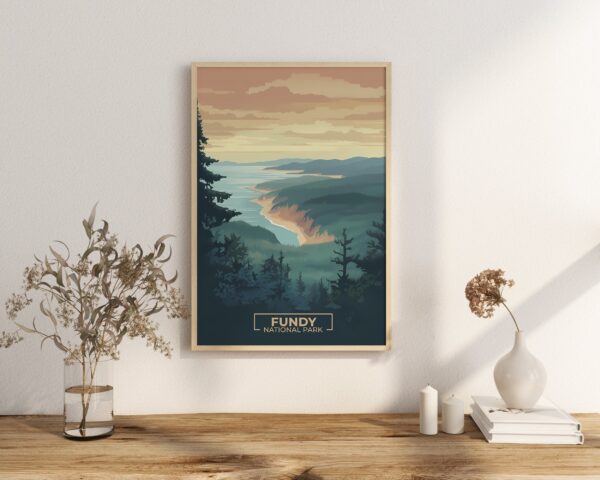 Print Fundy National Park Poster New Brunswick National Park New Brunswick Poster Walk Ocean Wall Decor Coastal Cliffs Art Print Canada