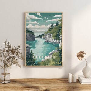 Print Ucluelet BC Poster British Columbia Poster Coastal Hikes Wall Decor Whale Watching Excursions Art Print Canada